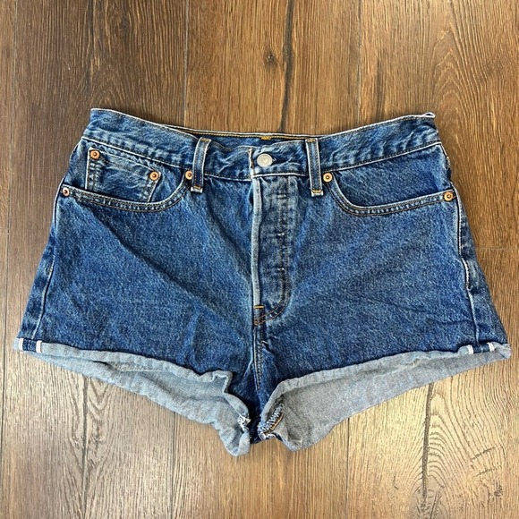Levi white oak cone denim short SZ 30/10 - Picture 1 of 6